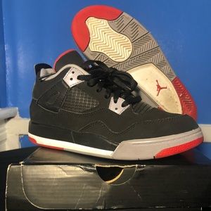 2012 Air Jordan Retro 4s Black Cement/Bred